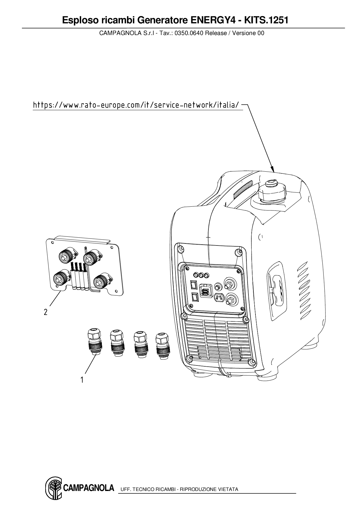 KITS.1251_Esploso ricambi Generatore ENERGY4